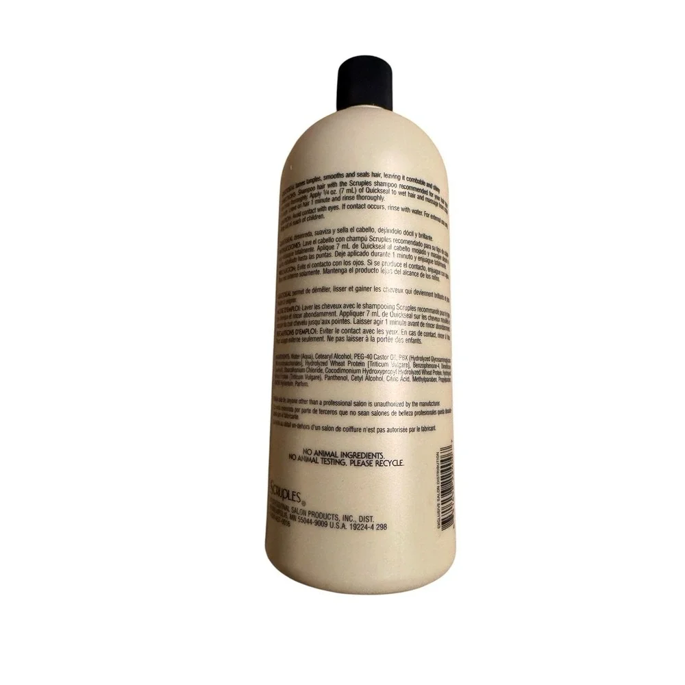 Scruples Quickseal Fortifying Creme Conditioner 33.8 oz / liter